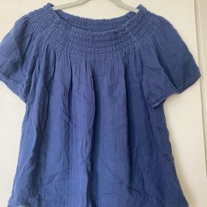 Michael Stats Double Gauze Peasant Blouse